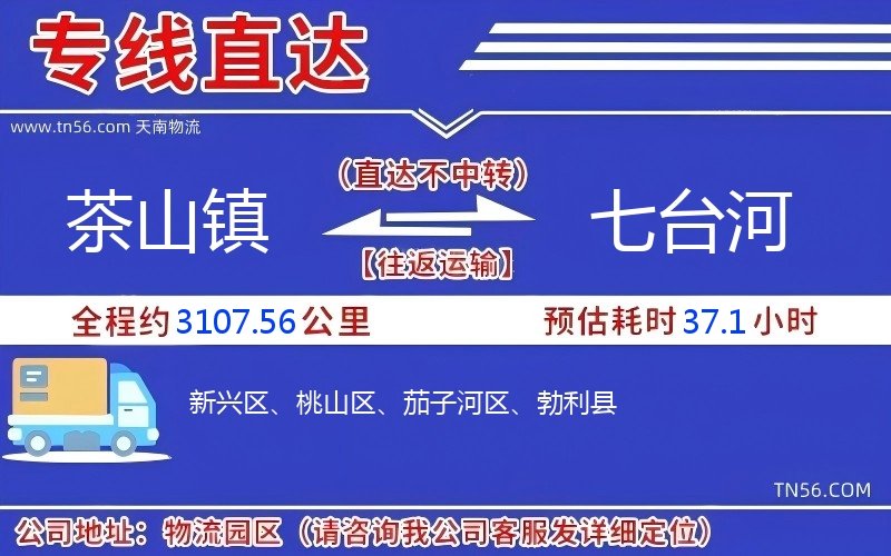 茶山鎮到七臺河物流公司