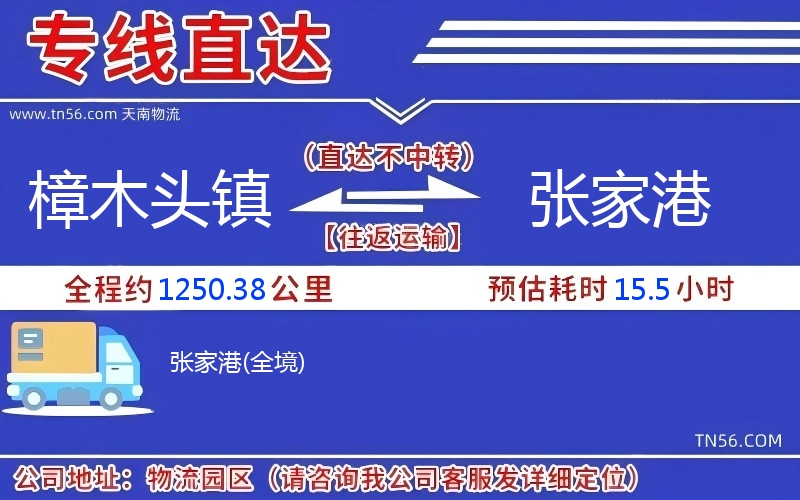 樟木頭鎮到張家港物流公司 樟木頭鎮到張家港物流公司
